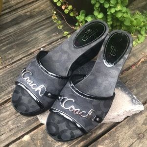COACH wedge sandals 👡